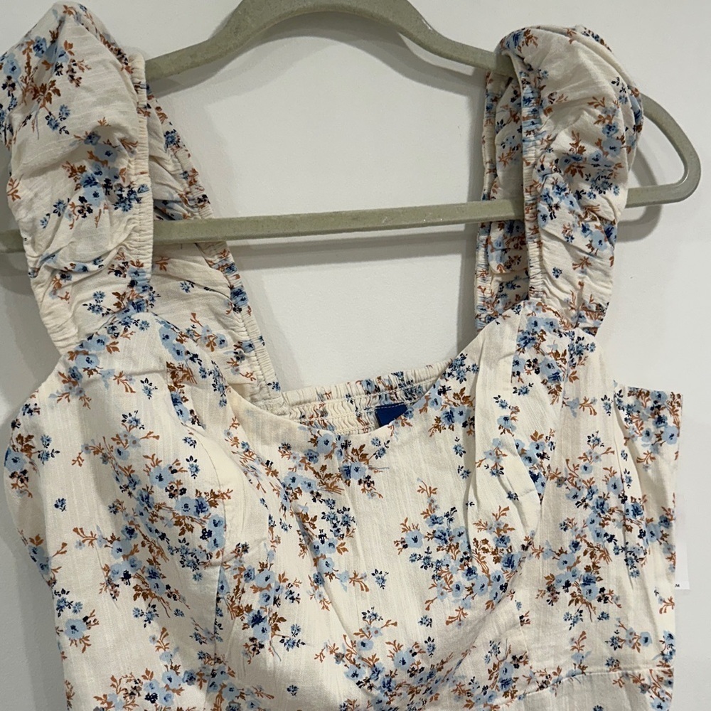 Old Navy Cream Floral Mini Dress - Picture 5 of 9